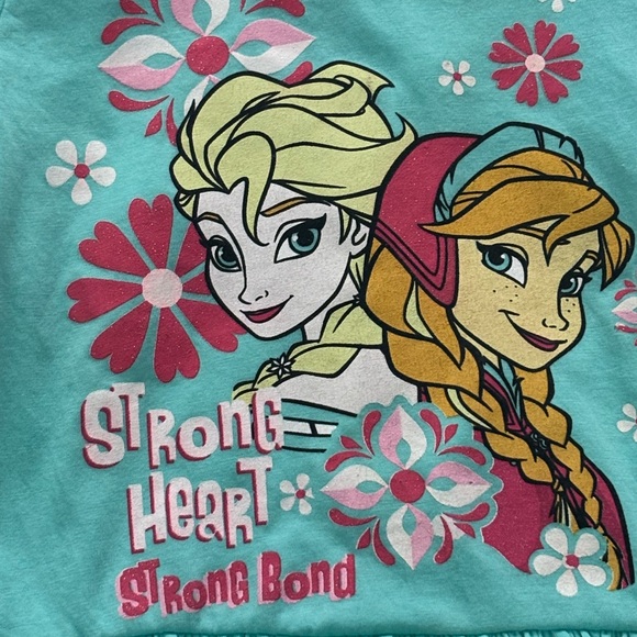 Disney Frozen Toddler Shirt size 2T Elsa Anna Sisters Strong Bond New - Picture 2 of 8